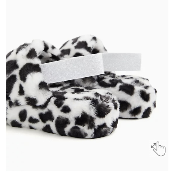 Torrid Black and White Leopard Sandal Slippers - Picture 3 of 4